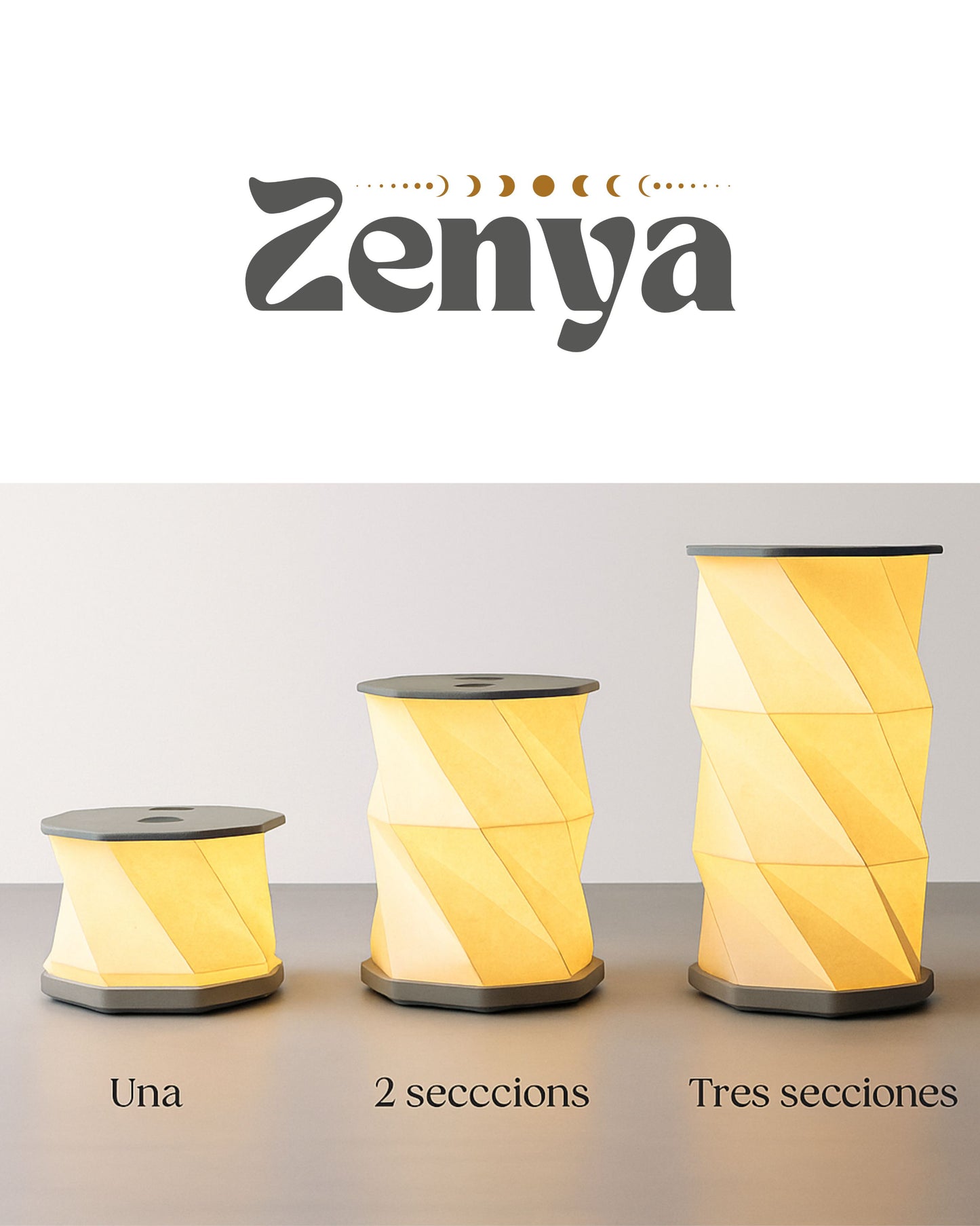 Zenya Lámpara Plegable Portátil Origami – Ilumina tu hogar y tus aventuras