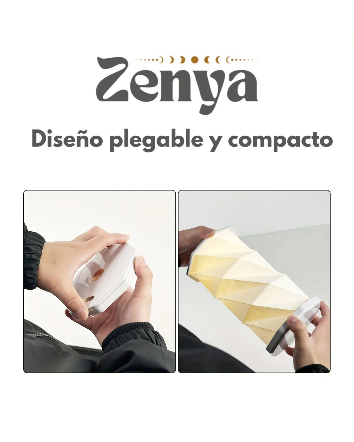 Zenya Lámpara Plegable Portátil Origami – Ilumina tu hogar y tus aventuras
